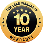 10 year warranty logo